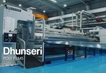 The 10.5 meter-wide Bruckner BOPET line at Dhunseri Poly Film's plant in Panagarh, West Bengal Image: Dhunseri Poly Films webstie