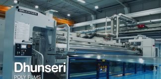 The 10.5 meter-wide Bruckner BOPET line at Dhunseri Poly Film's plant in Panagarh, West Bengal Image: Dhunseri Poly Films webstie