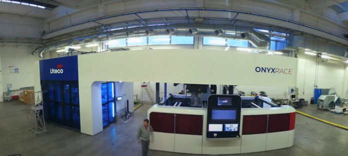 The OnyxRace shown in a time lapse video in the Uteco factory