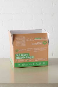Replacing plastic inner bag with barrier paper