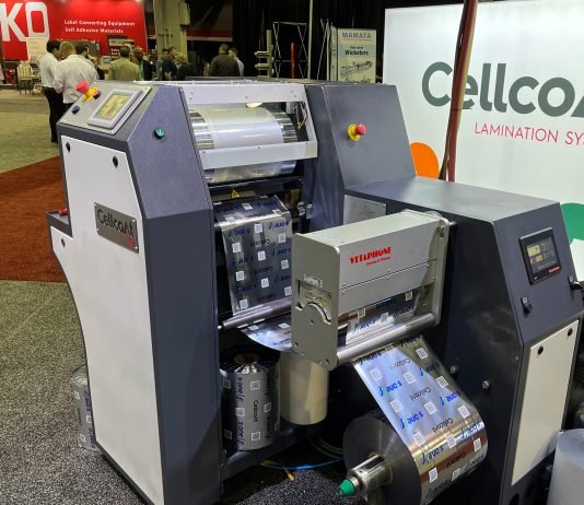 This Cellcoat/Vetaphone combination was exhibited at Labelexpo Americas in Chicago in 2024