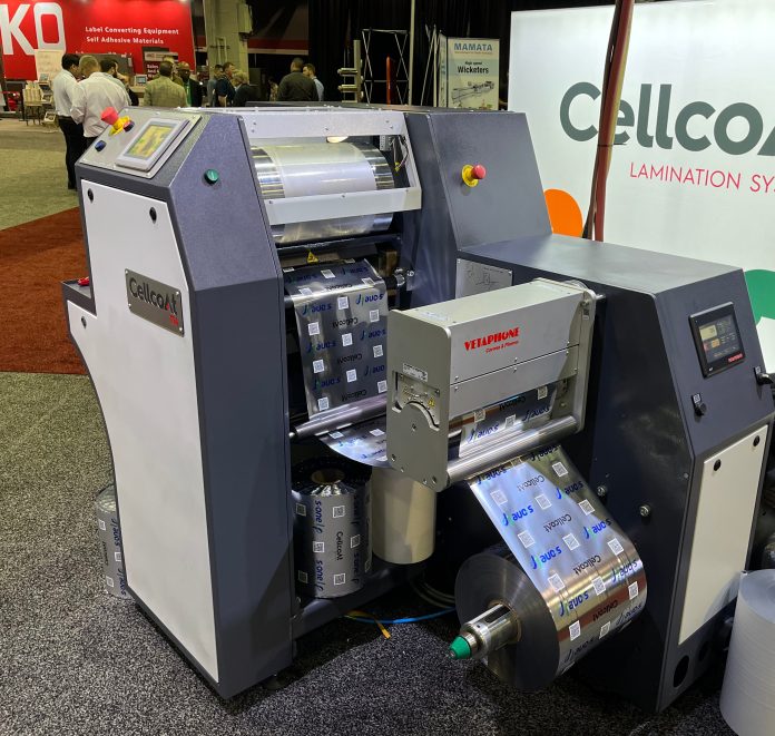This Cellcoat/Vetaphone combination was exhibited at Labelexpo Americas in Chicago in 2024