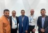 The team of Replika Press with Manroland Sheetfed at Printpack India 2025