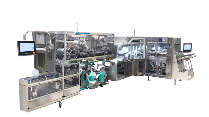 Theegarten-Pactec-BHSxBLM-final Theegarten-Pactec is expanding its portfolio with the new and innovative BHS high-performance machine for bouillon cubes. With an output of 3,000 packaged products per minute, it has set a new speed record, while also setting new standards regarding economy, packaging quality and hygienic design.