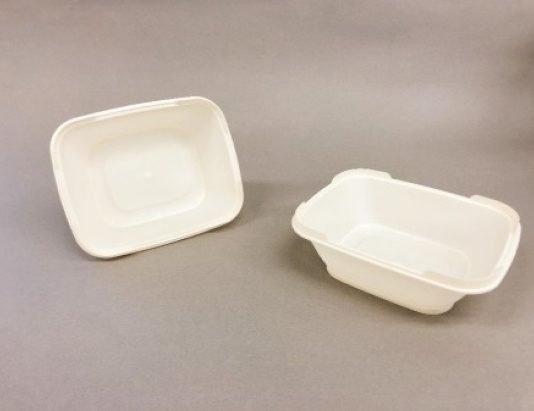 Samples of Toppan’s new ultra-thin-walled injection molded containers Photo Toppan Printing Co