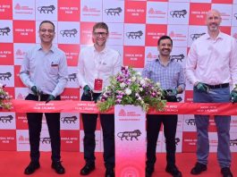 The inaugural ribbon cutting at Avery Dennison Pune for its establishment of local manufacture of designed for India RFID inlays Photo Avery Dennison
