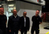 L-R Nöhring Timo of Bobst, Ranjit Mehta, Vijay Mehta of Mehta Flex and Kohrs Dean of Bobst Photo Bobst