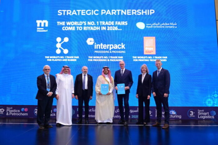 The trade fair quartet, whose exhibitor numbers have climbed by 70% since 2018, offers perfect touchpoints for Messe Düsseldorf. Photo Riyadh Exhibitions Company interpack