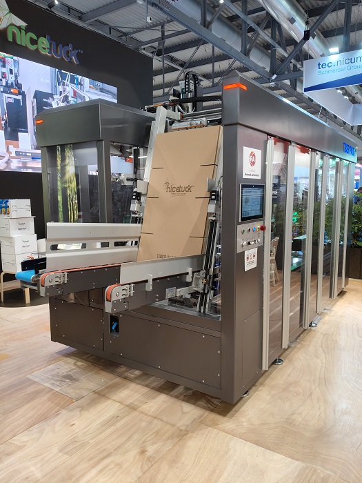 Tiber Pack’s innovative adhesive-free carton closing system at Ipack-Ima 2025 1 Tiber Pack