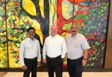 L to R: Gurunath Baji, Roy Schoettle and Prasenjit Das of XSYS in Mumbai Photo PSA