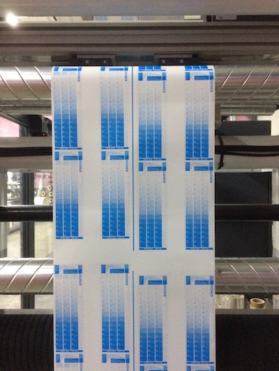Test strips for calibration of a flexo press Photo PSA