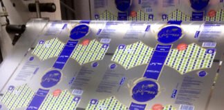 Flexographic label printing Photo PSA