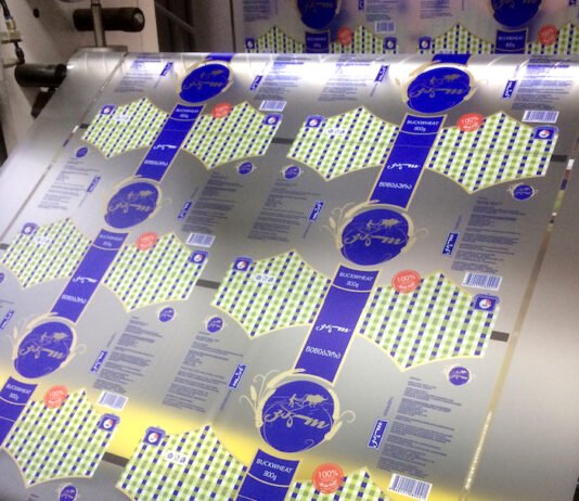 Flexographic label printing Photo PSA