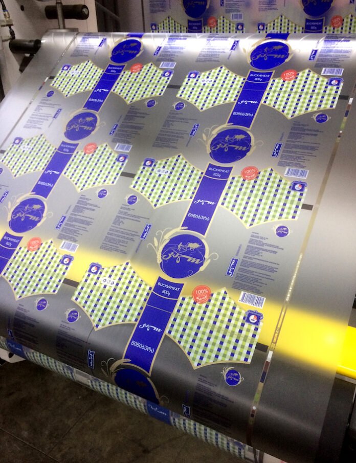 Flexographic label printing Photo PSA