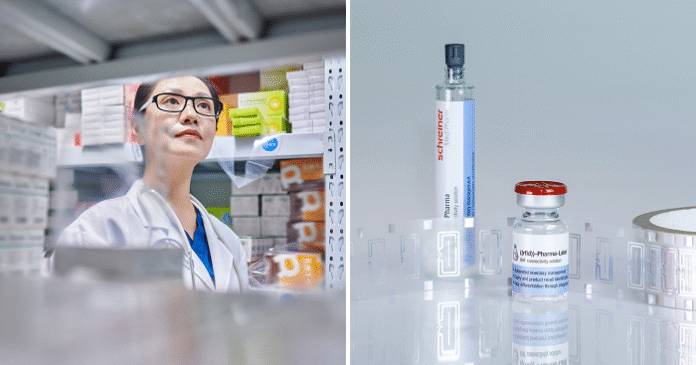 pharmlabel Schreiner MediPharm has developed high-performance RFID-Labels precisely adapted to the requirements of the KitCheck™ Scanning Stations, enabling reliable identification of drug containers