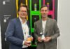 L to R – Christian Zeller, head of marketing BU printing and converting, Bobst and Patrick Graber Marketing Director Product Line Labels, Bobst Photo PSA