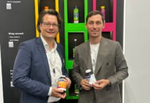 L to R – Christian Zeller, head of marketing BU printing and converting, Bobst and Patrick Graber Marketing Director Product Line Labels, Bobst Photo PSA
