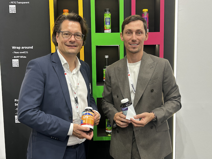 L to R – Javier MedinaZone Business Director Southern Europe Bobst, and Patrick Graber Marketing Director Product Line Labels, Bobst Photo PSA