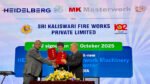 Heidelberg India & Sri Kaliswari Group to launch MK Masterwork Demo & Training Center in Sivakasi (L–R) AP Selvarajan, managing director of Sri Kaliswari Fireworks, and Thomas Frank, managing director of Heidelberg Asia Pacific, exchange the MOU at the MK Masterwork headquarters in Tianjin, China        Photo Heidelberg