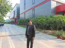 Founder and owner Kuldip Goel at the new Any Graphics building in Greater Noida Photo PSA