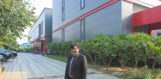 Founder and owner Kuldip Goel at the new Any Graphics building in Greater Noida Photo PSA