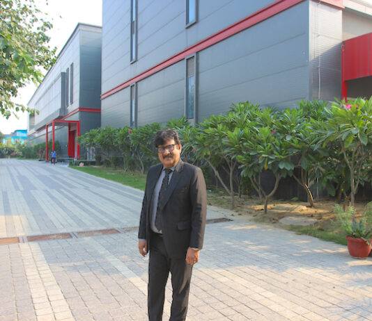 Founder and owner Kuldip Goel at the new Any Graphics building in Greater Noida Photo PSA