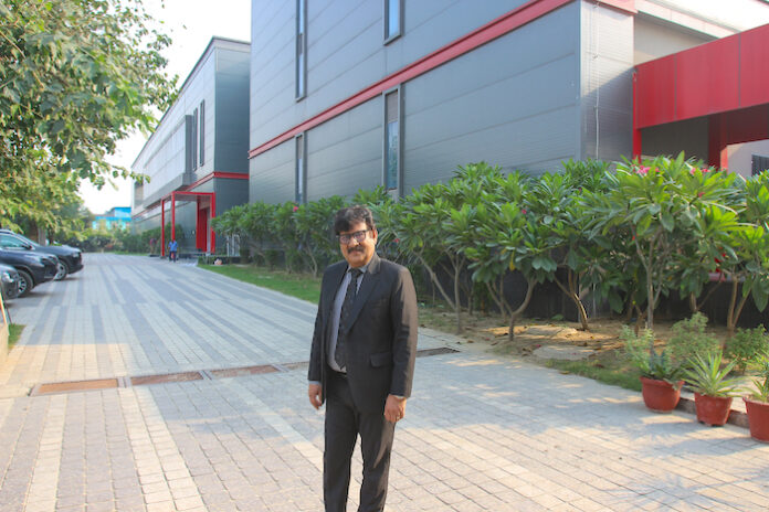 Founder and owner Kuldip Goel at the new Any Graphics building in Greater Noida Photo PSA