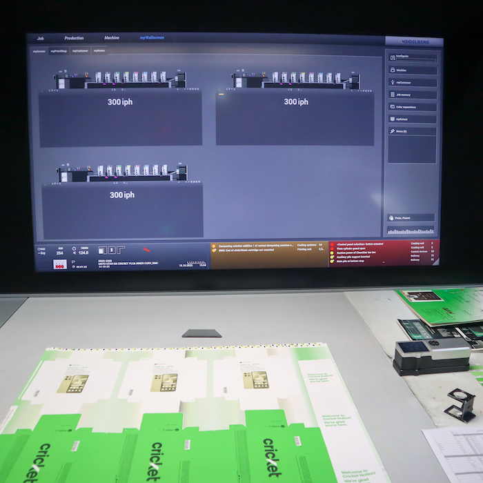 The console of the Heidelberg CX 104 at the new Any Graphics in Greater Noida Photo PSA