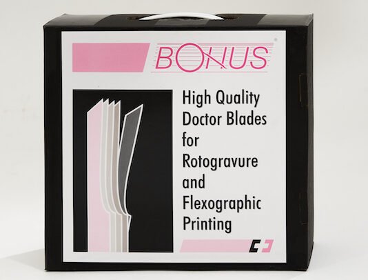 Convertech's globally successful BONUS doctor blades for CI flexo, rotogravure, and coating applications Photo Convertech