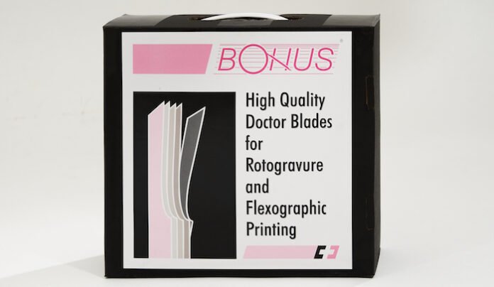 Convertech's globally successful BONUS doctor blades for CI flexo, rotogravure, and coating applications Photo Convertech