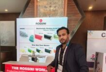 Rossini India’s mono-component sleeves at Flexo Summit Asia 2025 Rossini