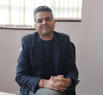 Bhrigav Jain the Technical director of Monarch Graphics at the company's new plant in Noida Photo PSA