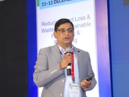 Dr Ajay Nema of Alok Masterbatches speaking about new recyclable flexible packaging structures at the FoodTekPack Conference on 12 December 2025