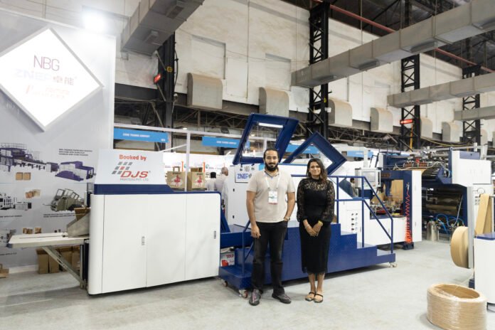 NBG L to R: Samar Singh of DJS Printers with Bharti Aggarwal of NBG