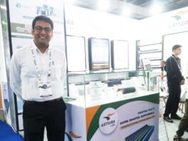 Akshay Kaushal, executive director – sales at Provin Technos at the Katsura India stand at Pamex