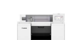 Canon USA's latest full-color label printing, the LG-P800 printer.