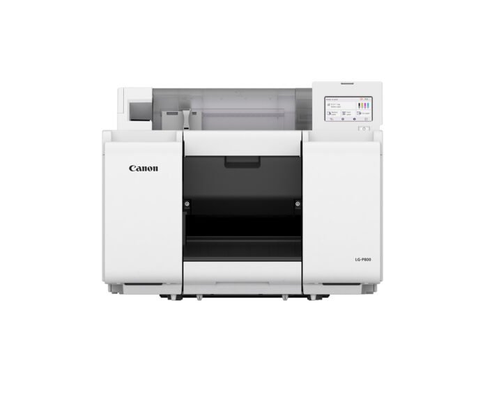 canon Canon USA's latest full-color label printing, the LG-P800 printer.
