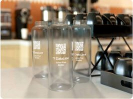 DataLase has introduced a white coating that can be sprayed onto plastic bottles on high–speed lines and then finely imaged using various lasers producing a high opacity white image on a clear background Image Data Lase