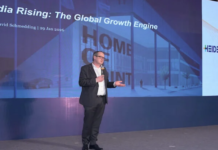 Dr David Schmedding speaks at the HEI event in Mumbai on 29 January 2026 Photo Heidelberg