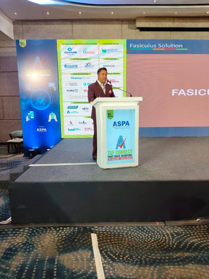 Jatin Talwar of Fasiculus at TAF Connect conference in Mumbai photo: PSA