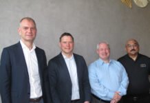 Xsys Global CEO Alexander Unterschuetz, chief Commercial officer Timo Schwickart, VP Asia Pacific Roy Schoettle, and the company’s GM for South Asia, Prasenjit Das, in New Delhi. Photo PSA