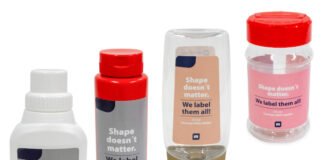 Multivac's L 320 series of label applicators can flexibly work for cylindrical, conical and other shapes of containers Image Multivac