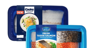 Linerless labels using intermittent glue technology. Image screenshot Labelmakers Group