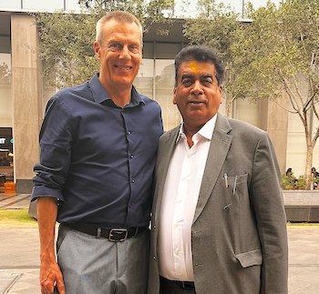 L to R Jason Elvery of DCM ATN and Sanjeev Sondhi of Zircon Technologies Photo FIG