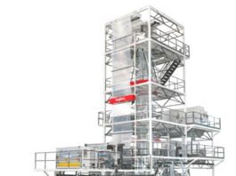 The Rajoo Engineers Pentafoil blown film line" Photo Rajoo Engineers