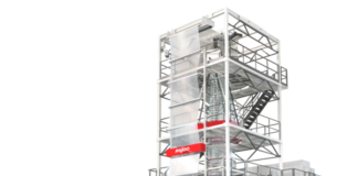 The Rajoo Engineers Pentafoil blown film line" Photo Rajoo Engineers