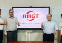 L – R Toshiyuki Ishibashi (India Incharge) assistant manager International Sales and India incharge, RMGT, Takafumi Tanimoto, Divisional deputy general manager, Sales and Service, and member of the board RMGT, Vinay Kaushal, director, Provin, and Akshay Kaushal, executive director Sales, Provin Photo Provin