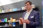 Felix Müller, CEO and general manager for Heidelberg Web Carton speaking at Interpack 2026 Photo Nessan Cleary
