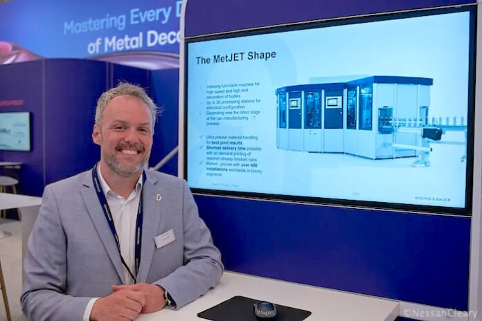 Damian Pollock, who leads the product management team for Koenig & Bauer Metalprint Photo Nessan Cleary