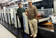 Mr. Rakesh Patel and his son Mr. Rishan Patel alongside the WJPS Advanced 560 at Wanjie India’s demo centre in Ahmedabad